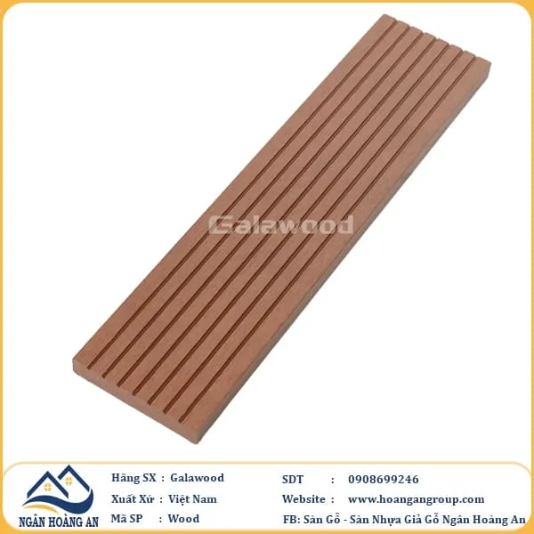 Thanh Đa Năng Gỗ Nhựa Ngoài Trời Galawood DN70X12 Wood